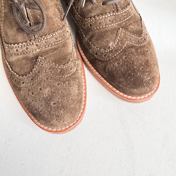Johnston and Murphy Brown Suede Lace up Loafers 9 - Picture 9 of 9